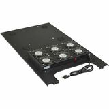 Tripp Lite series SmartRack SRFANROOFDP Fan Tray - 6 Fan - 120 V AC24" (609.60 mm) - 4712.7 gal/min (17839613.36 mL/min)Roof Mount, Rack Mount - Black