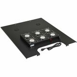Tripp Lite series SmartRack SRFANROOFWD Fan Tray - 6 Fan - 120 V AC30" (762 mm) - 4712.7 gal/min (17839613.36 mL/min)Rack Mount, Roof Mount - Black