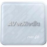 AVerMedia Core Go GC313 Charging/Video Transmission Device - 2.44" (62 mm) Height x 2.60" (66 mm) Width x 1.44" (36.60 mm) Depth - White