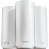 Netgear Orbi RBE873 Wi-Fi 7 IEEE 802.11be Ethernet Wireless Router - Tri Band - 2.40 GHz ISM Band - 6 GHz UNII Band - 8 x Antenna(8 x Internal) - 2.63 GB/s Wireless Speed - 4 x Network Port - 1 x Broadband Port - 10 Gigabit Ethernet - VPN Supported