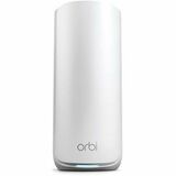 Netgear Orbi RBE870 Tri Band Wi-Fi 7 IEEE 802.11be 21 Gbit/s Wireless Range Extender - Indoor - White - 2.40 GHz, 5 GHz, 6 GHz - 8 x Internal Antenna(s) - Internal - 4 x Network (RJ-45) - 2.5 Gigabit Ethernet, Gigabit Ethernet, Fast Ethernet, Ethernet - 1