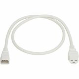 Tripp Lite series Power Cord, C14 to C21 - Heavy-Duty, 15A, 250V, 14 AWG, 3 ft. (0.9 m), White - For Computer, Server, UPS, PDU, Switch, Rack, Network Device, Blade Server, Router, Network Switch - 250 V AC / 15 A - White - 3 ft (0.91 m) Cord Length - IEC 60320 C14 / IEC 60320 C21 - North America