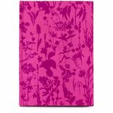 Hilroy Spot Floral Fuchia Journal 6X8 - 208 Pages - Case Bound - Ruled Front Ruling - 80 g/m� Grammage - 8.25" (209.55 mm) Height x 6" (152.40 mm) Width x 0.63" (16 mm) Length - Floral Cover - Perforated, Hard Cover, Laminated, Durable, Sturdy, Smoot
