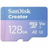 SanDisk Creator SDSQXAA-128G-GN6MS 128 GB Class 10/UHS-I (U3) V30 microSDXC - 1 - 190 MB/s Read - 130 MB/s Write