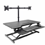 Rocelco+Electric+Desk+Riser+%26+Dual+Monitor+Mount