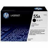 HP 55A Original Laser Toner Cartridge - Black - 1 Each - 6000 Pages