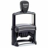 Professional Custom Dater with Text - French - Custom Message/Date Stamp - 8 Line(s) - Rubber Rubber - 1 Each