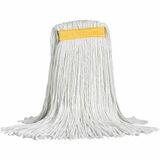 M2 Professional SynRay Cut-End Wet Mop - Narrow Band - Bagged - 24 oz - Cut Ends, Narrow Headband, Mold Resistant, Mildew Resistant, Absorbent, 4-ply, Wear Resistant, Durable - Rayon, Fiber, Yarn - 1.50 lb (680.39 g) - 1 / Each
