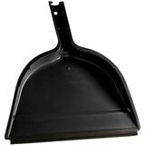 M2 Professional 13" Plastic Clip-On Dustpan - Black - 13" (330.20 mm) Wide - Polypropylene, Plastic - Black - 1 / Each