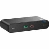 Belkin Universal DisplayPort Secure KVM, 2-Port Dual Head without CAC - 4K - 3840 x 2160 - 4 x USB...