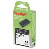 Trodat 6/4850 Replacement Stamp Pad - Polyurethane Pad - Black Ink - 2 / Each