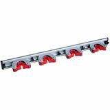 M2 Professional 24" Aluminum Tool Holder - for Residential, Broom, Mop, Shovel, Garage, Tool - Aluminum - 1 Pack