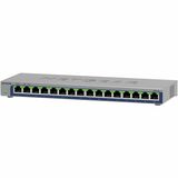 Netgear 16-Port Gigabit Ethernet Unmanaged Switches - 16 Ports - Gigabit Ethernet - 10/100/1000Base-T - 2 Layer Supported - 8.10 W Power Consumption - Twisted Pair - Desktop, Wall Mountable, Compact - Lifetime Limited Warranty