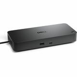 Dell Pro Dock WD25 - for Desktop PC, Notebook - Charging Capability - 130 W - USB Type C - 4 Displays Supported - 5K @ 60Hz, 6K @ 60Hz, 4K @ 60Hz, QHD @ 60Hz, SXGA, FHD @ 60Hz, WQHD @ 60Hz - 3440 x 1440, 5120 x 2160, 6144 x 3456, 3840 x 2160, 2560 x 1440, 1920 x 1080, 1280 x 1024 - 6 x USB Ports - 4 x USB Type-A Ports - USB Type-A - 2 x USB Type-C Ports - USB Type-C - Network (RJ-45) - 1 x HDMI Ports - HDMI - 2 x DisplayPorts - DisplayPort - Wired - 2.5 Gigabit Ethernet