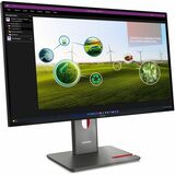 Lenovo ThinkVision P27Q-40 27" Class WQHD LED Monitor - 16:9 - Eclipse Black