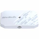 AVerMedia CamStream 4K - Functions: Video Capturing, Video Streaming - 2160p, 1080p, 1440p, 1024p - 3840 x 2160 - 240 fps - 4K, Full HD, 2K - MJPEG, YUY2, NV12 - USB - PC, Android - Camera, Desktop Computer, Camcorder - Windows, macOS 15, Windows 10 x64, macOS 14 Supported Operating System - Portable - White 