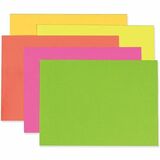 UCreate Neon Coated Poster Board, 5 Colors, 22" x 28" , 1 Sheet