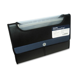 Winnable 202WF12 Letter Expanding File - 8 1/2" x 11" - 13 Pocket(s) - Poly - Blue, Black - 1 Each