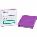 HPE Storage LTO-10 Ultrium 75TB WORM Data Cartridge - LTO-10 - Rewritable - 15104 Tracks - 30 TB (Native) / 75 TB (Compressed) - 3395.7 ft (1035 m) Tape Length - 419.43 MB/s Native Data Transfer Rate - 1 Pack - Purple