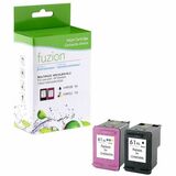 fuzion - Cartouche jet d'encre Remanufactur&eacute; Jet d'encre - '-Alternative pourHP (#61XL, CH563W, CH564WN) - Noir, Cyan, Magenta, Jaune - 1 chaque