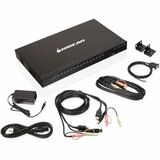 IOGEAR KVM Switchbox - 256 Computer(s) - USB - 16 x HDMI - Rack-mountable 