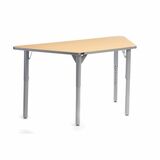MITYBILT Aktivity Activity Table - Trapezoid Top - Powder Coated Base - Height Adjustable - 9" (228.60 mm) Height x 27" (685.80 mm) Width x 58" (1473.20 mm) Length - High Pressure Laminate (HPL) - 1 Each
