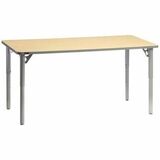 MITYBILT Aktivity Activity Table - Rectangle Top - Height Adjustable - 9" (228.60 mm) Height x 25" (635 mm) Width x 61" (1549.40 mm) Length - High Pressure Laminate (HPL) - 1 Each