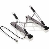 IOGEAR Notebook Stand - 1.10" (27.94 mm) Height x 2.75" (69.85 mm) Width - Gray - For Notebook - Foldable, Collapsible, Docking Station