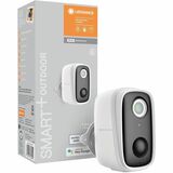 LEDVANCE 2 Megapixel Outdoor Full HD Network Camera - Color - 1 Each - 32.81 ft (10 m) Infrared Night Vision - 1920 x 1080 - 3.2 mm (0.13") Fixed Lens - 25 fps - CMOS - Wi-Fi - Bracket Mount - Alexa, Google Assistant Supported - IP65 - Weather Proof - Audio Support - PIR Design, Human Detection