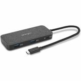 Kensington SD1650P Docking Station - for Notebook, Smartphone, iPad, Desktop PC, Tablet PC, Monitor, TV, Projector - USB 3.2 Gen 1 (3.1 Gen 1) Type-C - 1 Displays Supported - 4K, 4K @30Hz, FHD @ 60Hz, 4K UHD, HD+, WQHD - 3840 x 2160, 1920 x 1080, 1600 x 900, 2560 x 1440 - 3 x USB Ports - 2 x USB Type-A Ports - USB Type-A - 1 x USB Type-C Ports - USB Type-C - Network (RJ-45) - 1 x HDMI Ports - HDMI - VGA - Black, Gray - Wired - Gigabit Ethernet - 100W - Portable