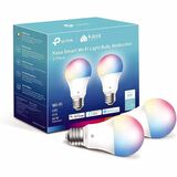 Kasa Smart LED Light Bulb - Multicolor Light Color - Dimmable - Wi-Fi, Color Changing, Remote Controlled, Voice Control, Adjustable Brightness, Automatic Temperature Control, Adjustable Temperature, Auto On/Off - 1 Each