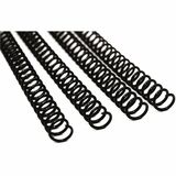 HOP Binding Coil - 10mm - For Letter 8 1/2" x 11" Sheet - Black - Plastic