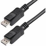 StarTech.com DisplayPort Audio/Video Cable - 10 ft (3.05 m) DisplayPort A/V Cable for Audio/Video Device, Monitor, Docking Station - 21.6 Gbit/s - Supports up to 4096 x 2160 - Black - 1 Each