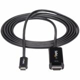 StarTech.com HDMI/USB-C Audio/Video Cable - 6 ft HDMI/USB-C A/V Cable for Display, USB Device, MacBook, Chromebook, Notebook - Black
