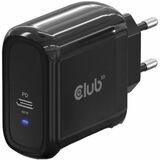 Club 3D 65W AC Adapter - 65 W - 120 V AC, 230 V AC Input - 5 V DC, 9 V DC, 12 V DC, 15 V DC, 20 V DC Output - Black