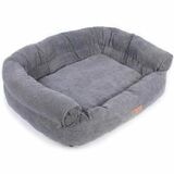 CUMFY CUMFY Beds Corduroy Sofa w/Zipper Grey 36" - Gray