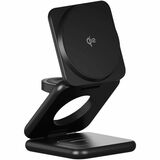 PEEL Qi2 Folding Wireless Charging Stand for iPhone - Apple Watch & Wireless Earbuds, Black