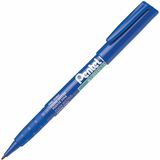 Pentel Green Label Permanent Marker (2.0mm), Bullet Tip, Blue Ink