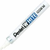 Pentel White Permanent Marker, Medium Point (3.9mm)