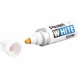 Pentel White Permanent Marker, Broad Point (6.6mm)