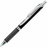 Pentel EnerGel Alloy Retractable Liquid Gel Pen, (0.7mm) Metal Tip, Black Barrel, Black Ink