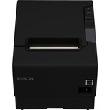 Epson TM-T88VI Desktop Direct Thermal Printer - Monochrome - Wall Mount - Receipt Print - USB - Serial - Near Field Communication (NFC) - Black