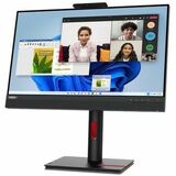 Lenovo ThinkCentre TIO24 Gen5 24" Class Webcam Full HD LED Monitor - 16:9 - Black - 23.8" Viewable - In-plane Switching (IPS) Technology - WLED Backlight - 1920 x 1080 - 16.7 Million Colors - 250 cd/m� - 4 ms - 60 Hz Refresh Rate - Speakers - Swivel, Height, Pivot, Tilt - HDMI - DisplayPort - VESA Mount Compatible - KVM Switch