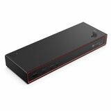 Lenovo ThinkPad Thunderbolt 5 Smart Dock 7500 - US - for Monitor, Mobile Workstation, Notebook - Charging Capability - 265 W - Thunderbolt 5 - 4 Displays Supported - 8K @ 60Hz, 4K @ 60Hz, 4K @ 240Hz, 4K @ 120Hz - 7680 x 4320, 3840 x 2160 - 5 x USB Ports - 3 x USB Type-A Ports - USB Type-A - 2 x USB Type-C Ports - USB Type-C - Network (RJ-45) - 1 x HDMI Ports - HDMI - 2 x DisplayPorts - DisplayPort - Eclipse Black - Thunderbolt - Wired - 2.5 Gigabit Ethernet - Windows, macOS, Linux - 180W