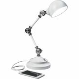 OttLite LED Desk Lamp USB Revive - LED Bulb - Built-in USB Port, ClearSun LED, Touch-activated, Adjustable Brightness, Adjustable Knob - 400 lm Lumens - for Desk, Tablet, Phone