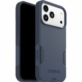 OtterBox iPhone 17 Pro Max Case Commuter Series - For Apple iPhone 17 Pro Max Smartphone - Textured Sides - Blue Sentiment - Drop Resistant, Scrape Resistant, Impact Absorbing, Dust Resistant, Dirt Resistant, Scratch Resistant, Bump Resistant - Thermoplastic Elastomer (TPE), Polycarbonate (PC) - Wireless Charging Compatible - Rugged