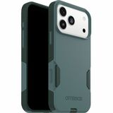 OtterBox iPhone 17 Pro Max Case Commuter Series - For Apple iPhone 17 Pro Max Smartphone - Textured Sides - Sagebrush (Green) - Drop Resistant, Scrape Resistant, Impact Absorbing, Dust Resistant, Dirt Resistant, Scratch Resistant, Bump Resistant - Thermoplastic Elastomer (TPE), Polycarbonate - Wireless Charging Compatible - Rugged