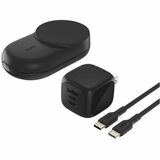 Belkin 25W 3-in-1 Wireless Foldable Magnetic Qi2 Charging Pad for Smartphone, Airpods, Smartwatch - Black
