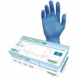 RONCO NE2 Examination Gloves - Large - 4 mil (0.10 mm) Thickness - Contaminant, Allergy, Chemical, Organic Solvent Protection - Large Size - For Right/Left Hand - Nitrile - Blue - Latex-free, Comfortable, Durable, Flexible, Ambidextrous, Textured - For Chemotherapy, Industrial, Healthcare, Food Processing, Medical, Food Handling, Automotive, Dental, Food Preparation, Manufacturing, Meat Processing, ... - 100 / Box