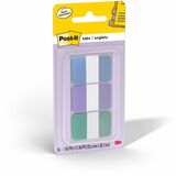 Post-it 1"x1.5" Durabl Tab36PK - 1.50" (38.10 mm) Tab Height x 1" (25.40 mm) Tab Width - Cool Pastel Tab(s) - Durable - 36 Tabs/Pack - 36 / Pack